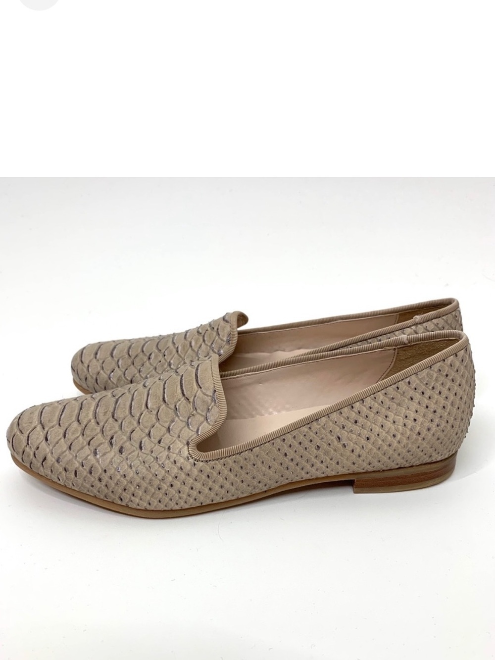 Cole Haan Snakeskin Sabrina Loafers Size 10B Tan Great Condition - Picture 3 of 6